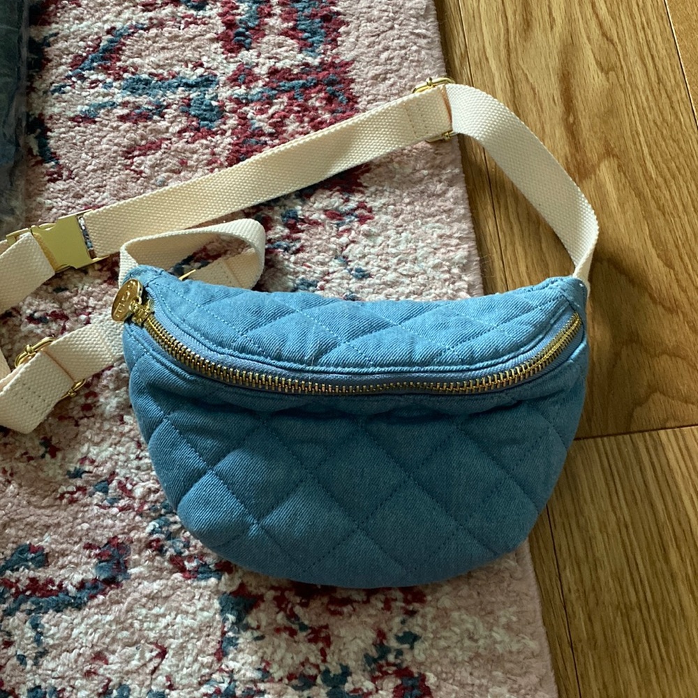 Stoney clover lane original denim Fanny pack with strap extender